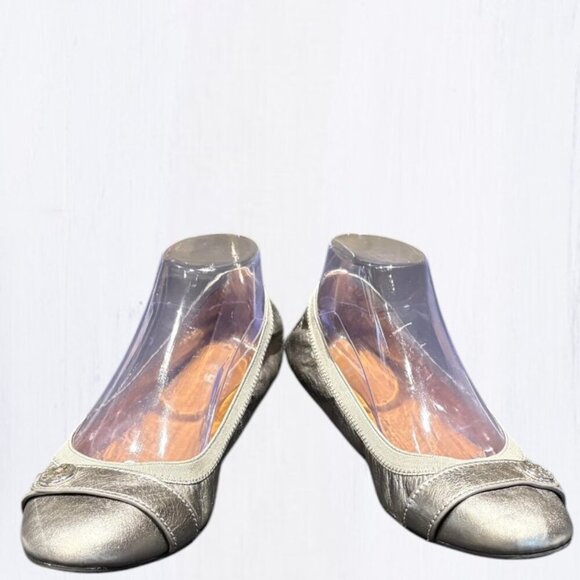 Coach Classic Chelsey Metallic Slip On Ballet Flats 8.5 - Picture 1 of 13